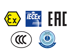 Surface environment ATEX, IECEx, EAC, CCC, PESO
